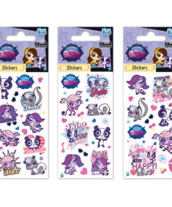 STICKERS LITTLEST PET SHOP 7X18 GLITTER