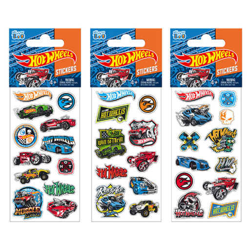 STICKERS HOT WHEELS 7X18 GLITTER