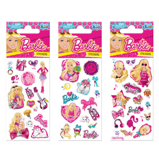 STICKERS BARBIE NO1 7X18 GLITTER