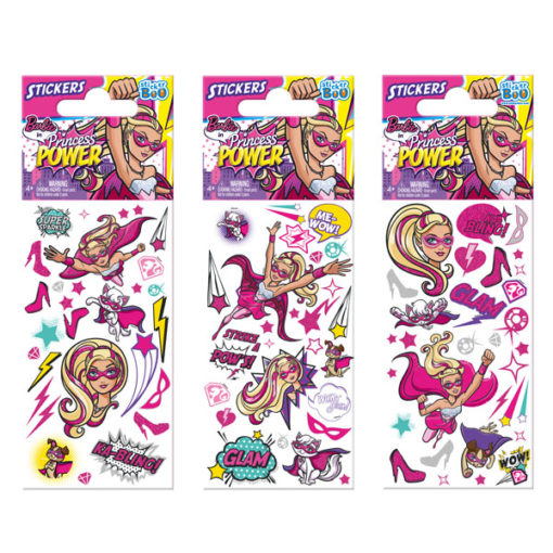 STICKERS BARBIE PRINCESS POWER 7X18