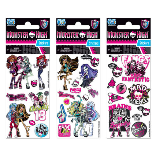 STICKERS  MONSTER HIGH 7X18  GLITTER