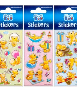 STICKERS ΑΡΚΟΥΔΑΚΙΑ 7Χ18 GLITTER